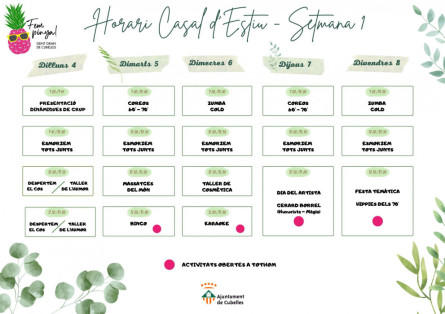 Casal d’estiu gent gran 2022