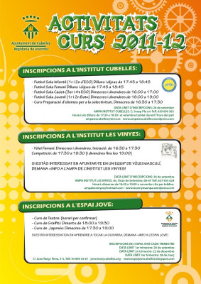 Activitats curs 2011 2012