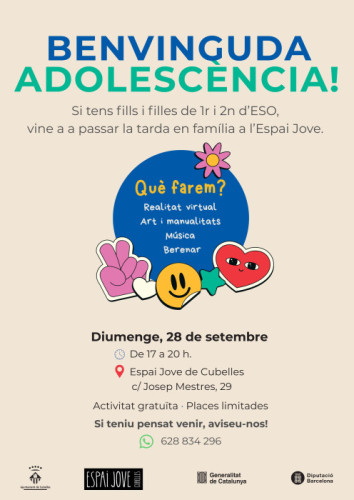 Adolescència! Vine a conèixer l’Espai Jove en família. Si tens fills i filles de 1r i 2n d’ESO, inscriu-te!.jpg
