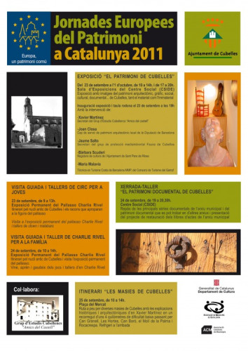 Cartell jornades patrimoni 2011