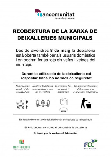 Cartell informatiu deixalleria