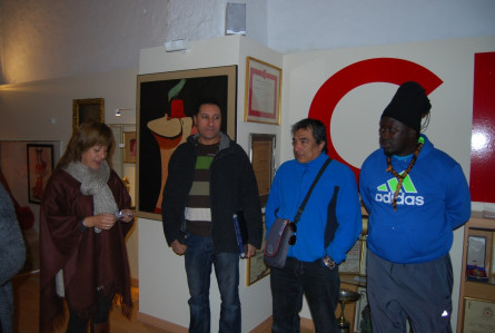 L'alcaldessa donant la benvinguda