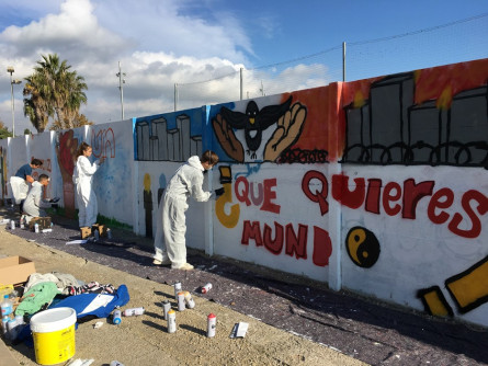 Mural per la Pau INS Cubelles