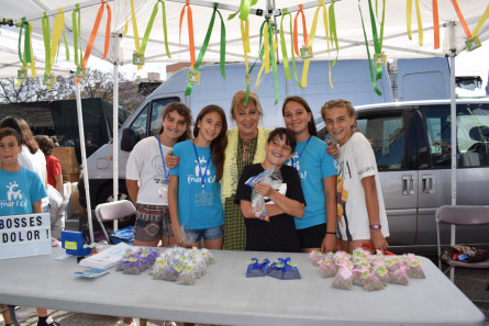 L'alcaldessa en funcions amb part de l'alumnat