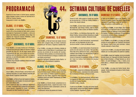 Setmana Cultural 2018 Díptic interior