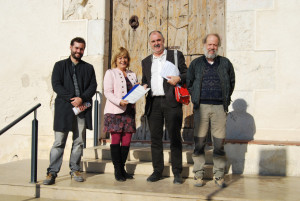 D'esquerra a dreta, Morales, Fonoll, Fullola i Cebrià