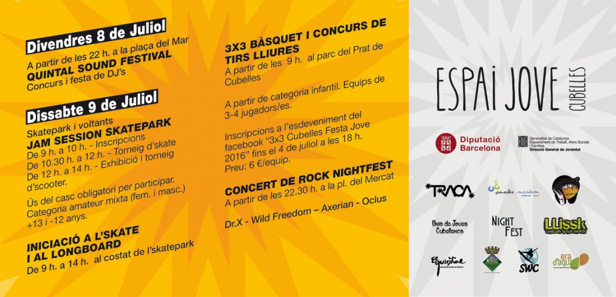 Programa VIII Festa Jove