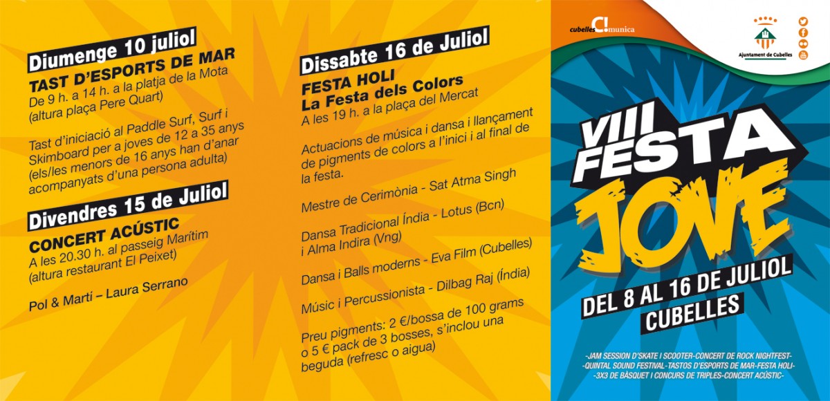 Programa VIII Festa Jove 2